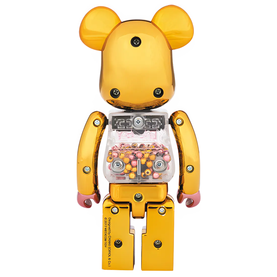 My First Bearbrick Baby Pink & Gold Version 200% Herstellerbild 2