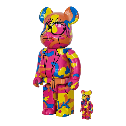 Bearbrick Andy Warhol 'Special' 100%+400% schräg