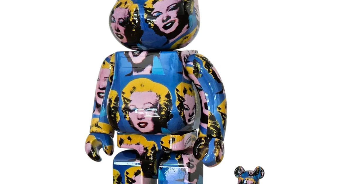 BE@RBRICK Andy Warhol's Marilyn Monroe 100%+400%