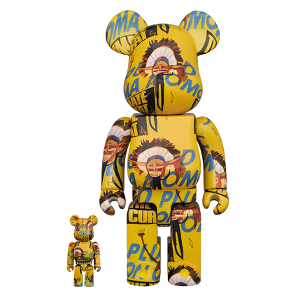 Bearbrick Andy Warhol × Jean-Michel Basquiat #3 100%+400% Herstellerbild 1