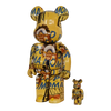 Bearbrick Andy Warhol × Jean-Michel Basquiat #3 100%+400% schräg