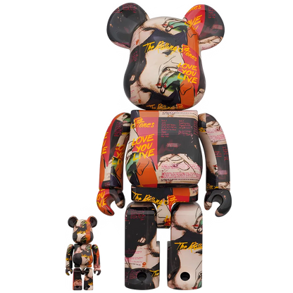 Bearbrick Andy Warhol × The Rolling Stones 'Love You Live' 100%+400% Herstellerbild 1