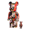 Bearbrick Andy Warhol × The Rolling Stones 'Love You Live' 100%+400% schräg