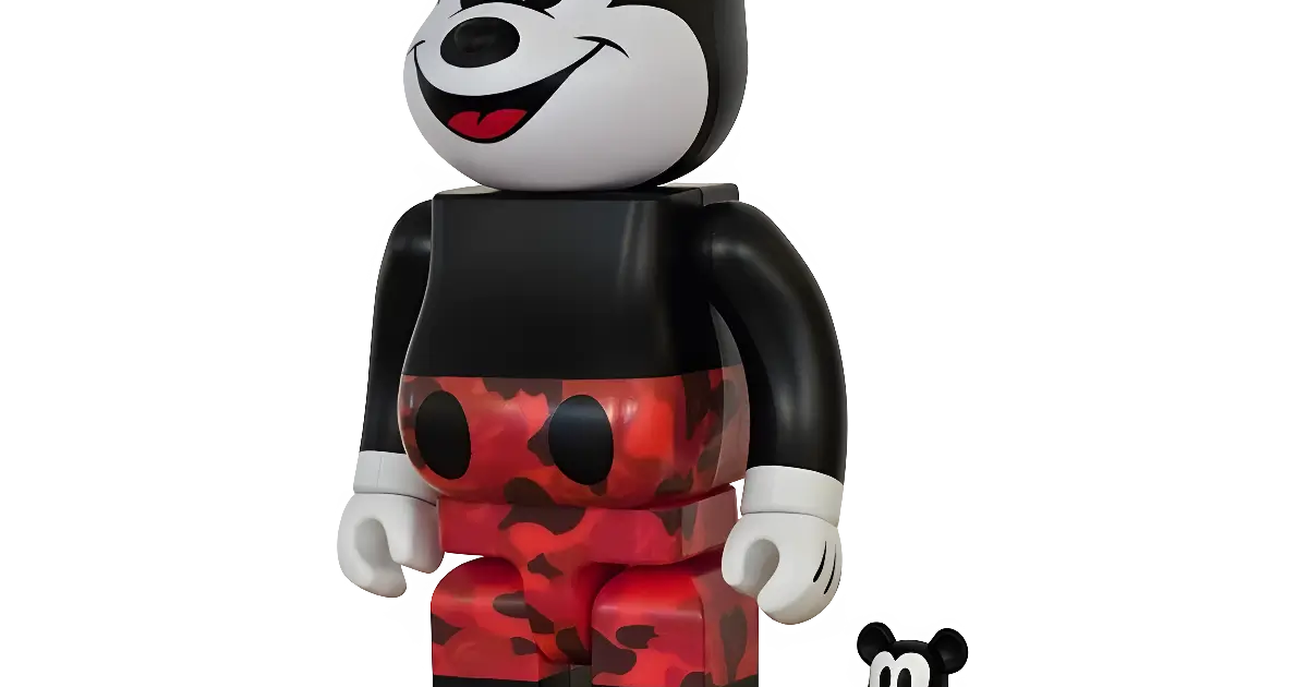 BE@RBRICK BAPE Mickey Mouse Color 100%+400% | MyBearBrick.de