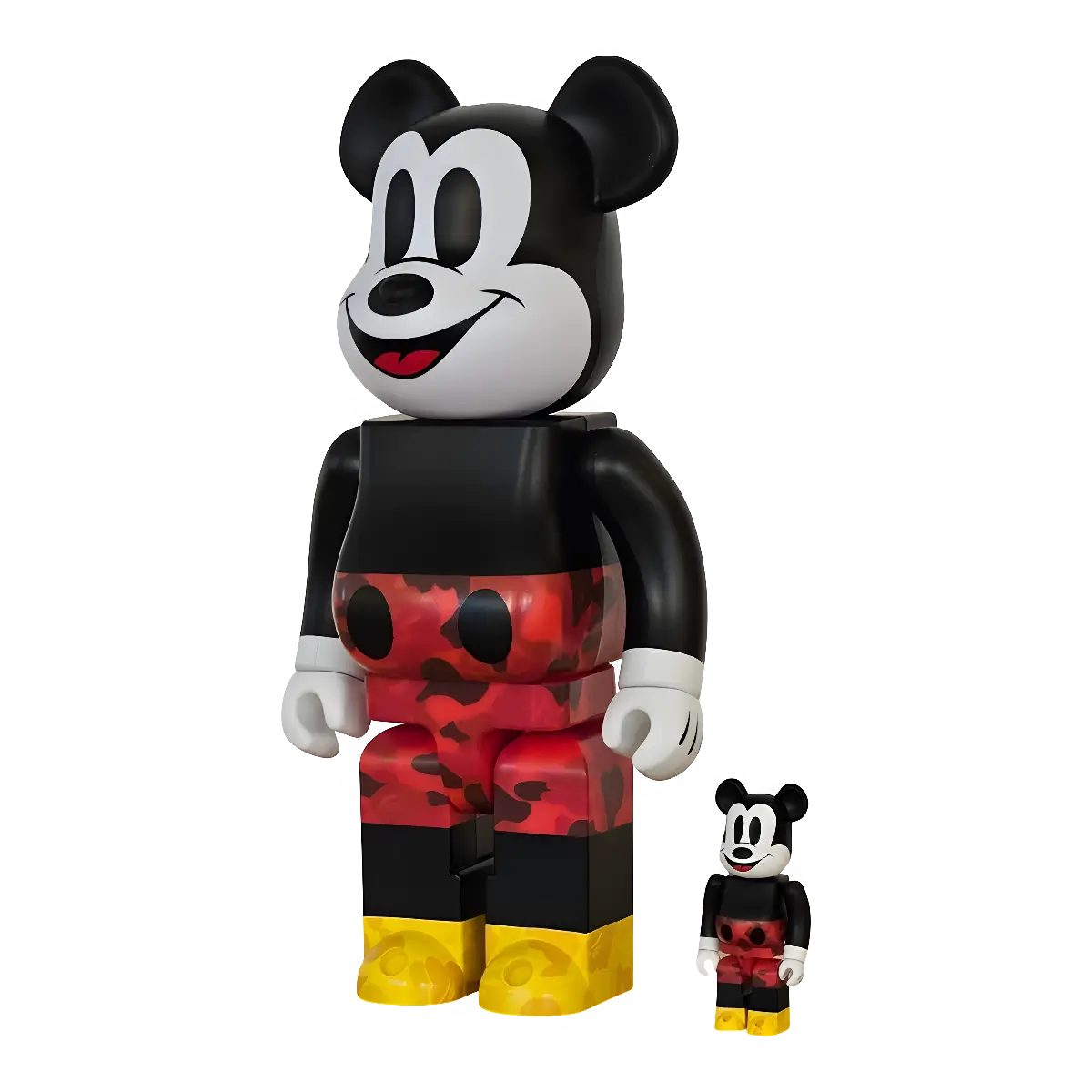 Bearbrick BAPE Mickey Mouse Color Version 100%+400% schräg