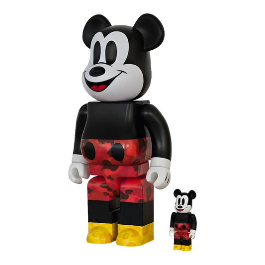 Bearbrick BAPE Mickey Mouse Color Version 100%+400% schräg