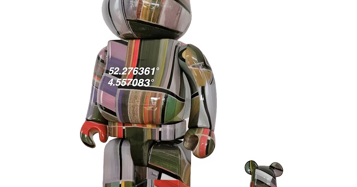 BE@RBRICK 'Overview: Lisse' - Benjamin Grant Set 100%+400%
