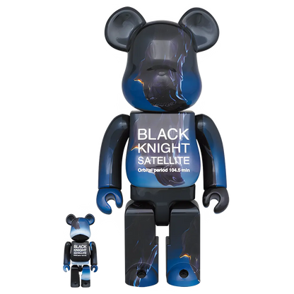 Bearbrick Black Knight Satellite 100%+400% Herstellerbild 1