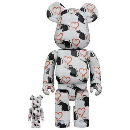 Bearbrick Brandalism 'Love Rat' 100%+400% Herstellerbild 1