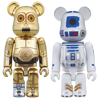 Bearbrick C-3PO & R2-D2 2er-Set 100% Herstellerbild 1