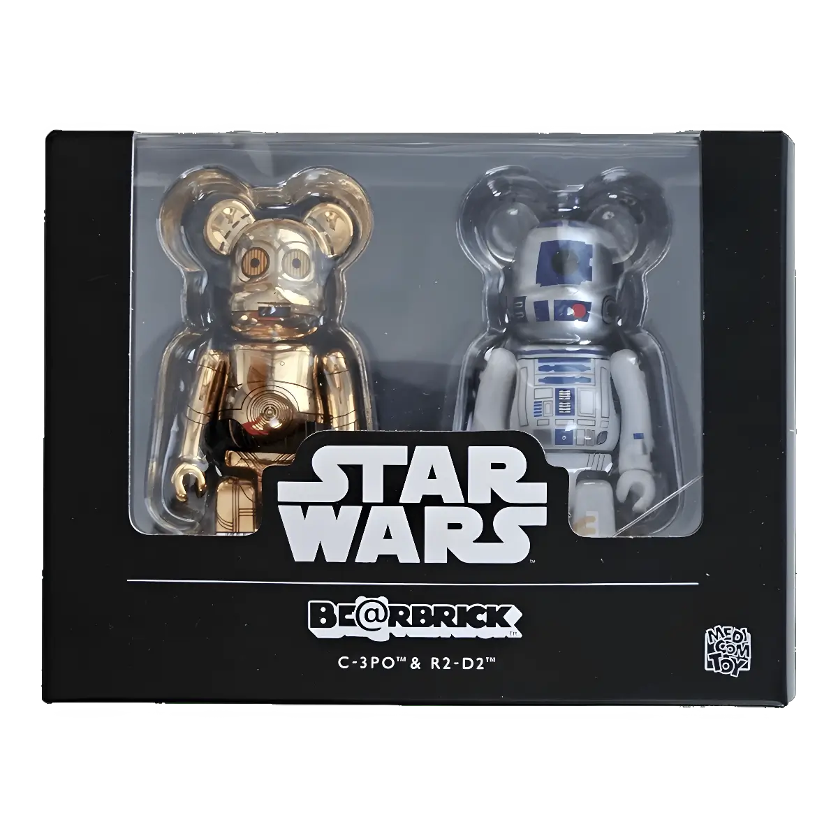 Bearbrick C-3PO & R2-D2 2er-Set 100% in der Verpackung