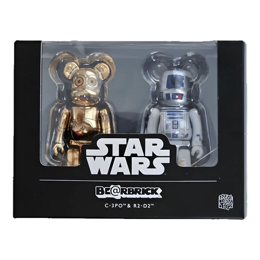 Bearbrick C-3PO & R2-D2 2er-Set 100% in der Verpackung