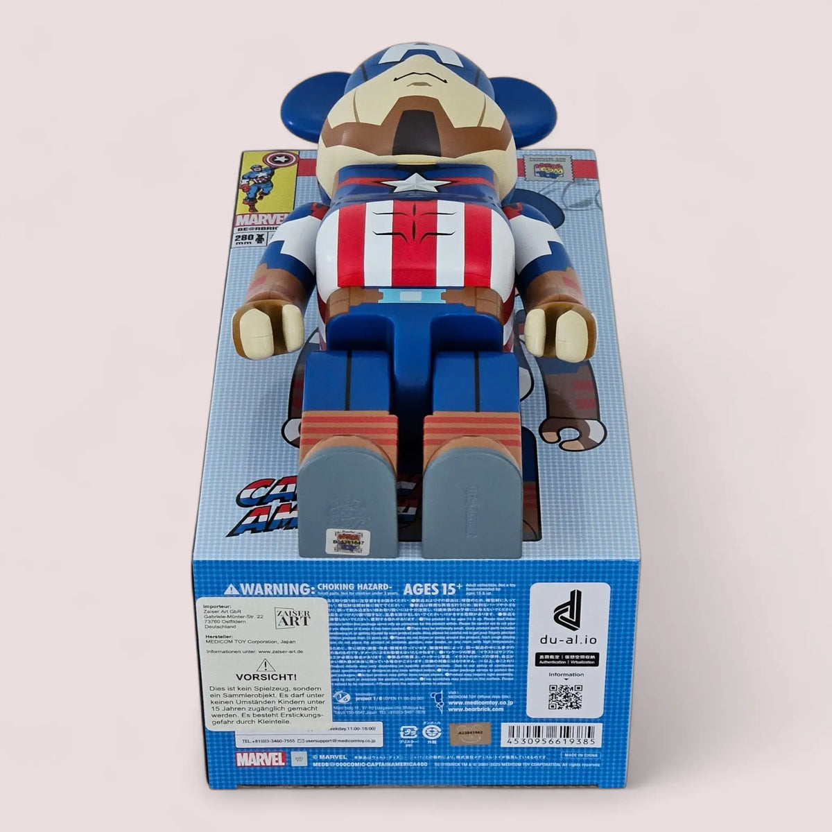 Bearbrick Captain America 400% Echtheitsmerkmale