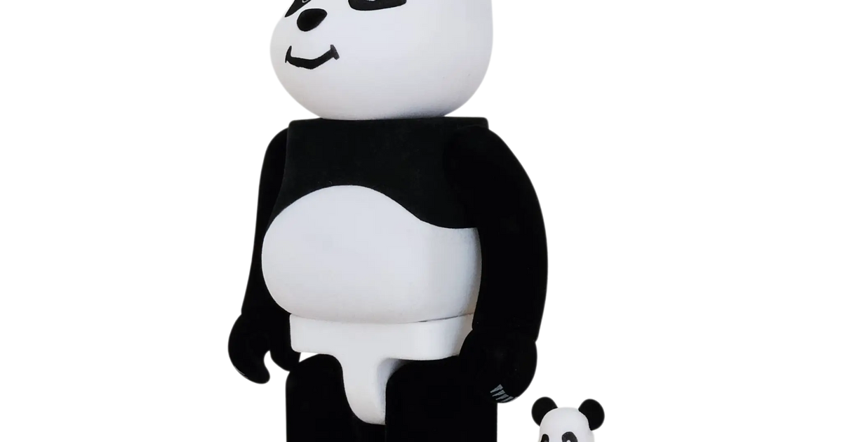 BE@RBRICK CLOT Panda 100%+400% | MyBearBrick.de