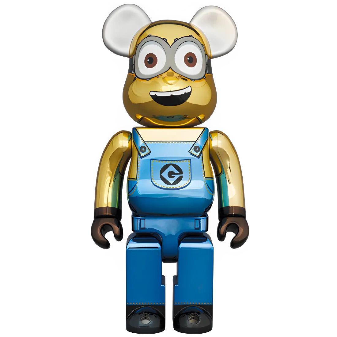 Bearbrick Dave Chrome Version [Minions] 1000% Herstellerbild 1