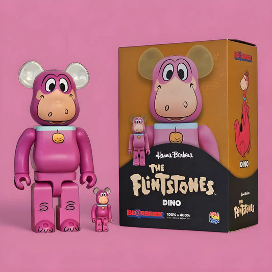 Bearbrick Dino [The Flintstones] 100%+400% mit Verpackung