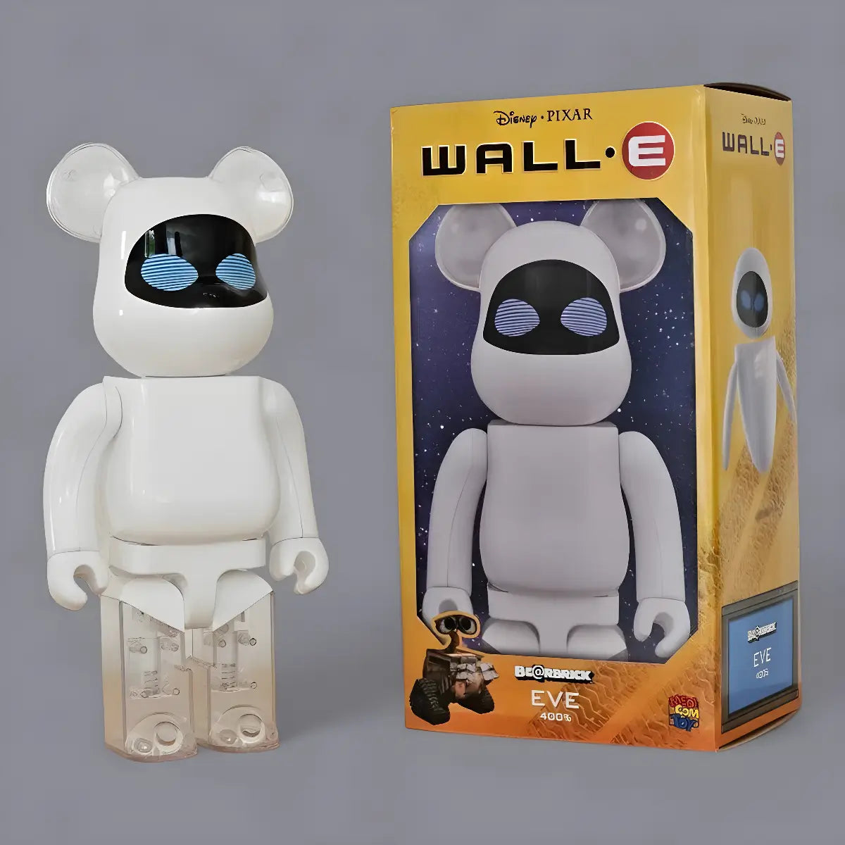 Bearbrick EVE [WALL-E] 400% mit Verpackung