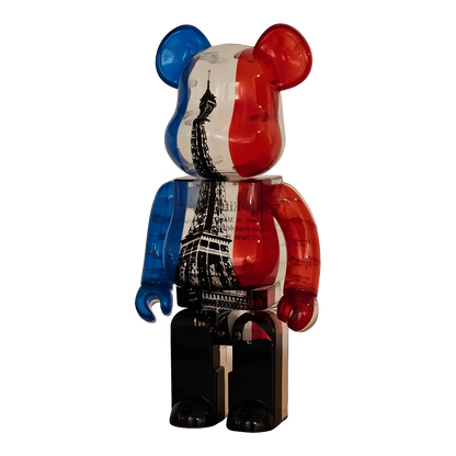 Bearbrick Eiffel Tower Tricolor Version 400% schräg