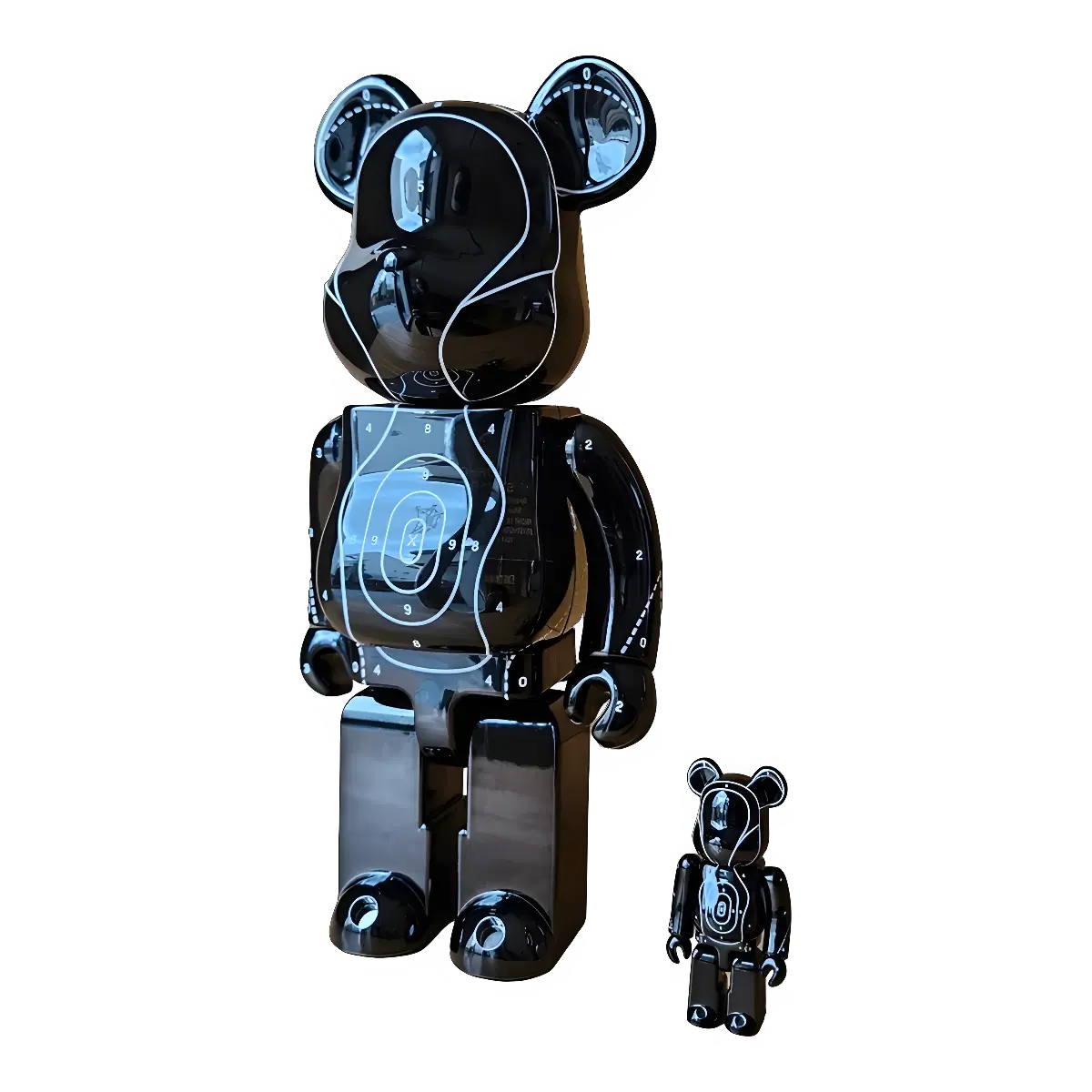 Bearbrick Emotionally Unavailable × Neighborhood 100%+400% schräg