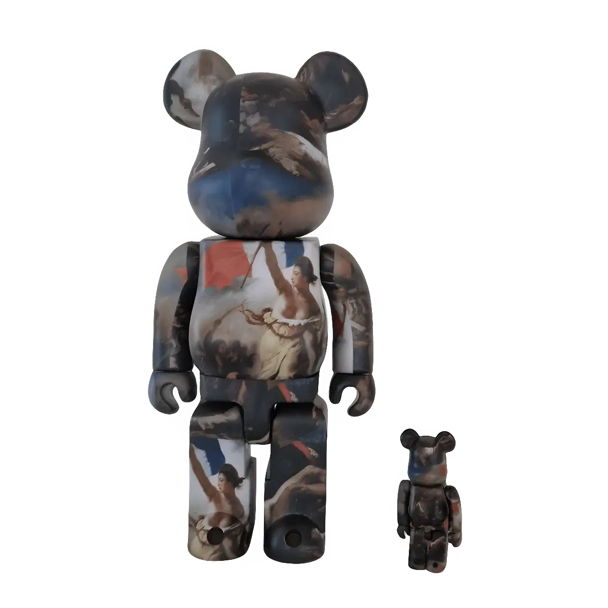 Bearbrick Eugène Delacroix Liberty Leading The People 100%+400% schräg