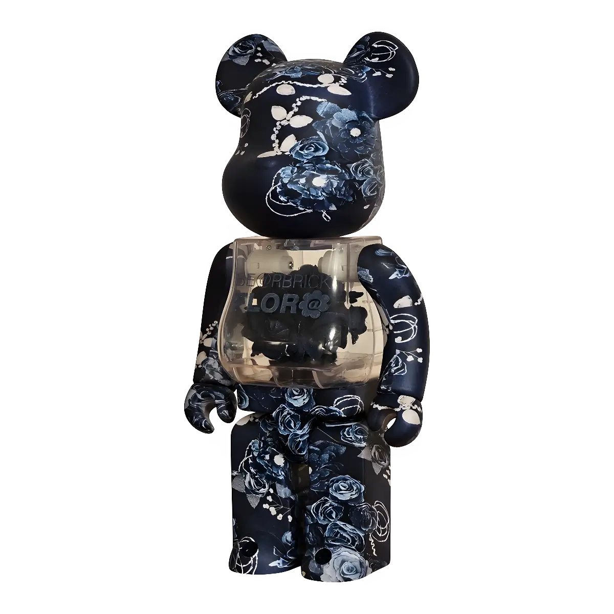 Bearbrick Flora Denim 400% schräg