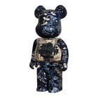 BE@RBRICK FLOR@ Denim (400%)