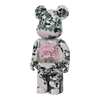Bearbrick Flora Pink Rose schräg