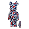 Bearbrick Grateful Dead 'Steal Your Face' 100%+400% schräg