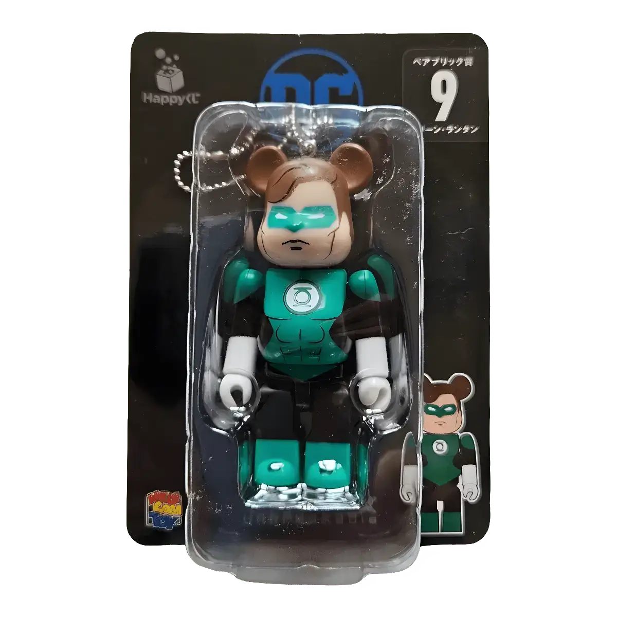 Bearbrick Happy Kuji 'DC' (2020) - 9 Green Lantern 100% in der Verpackung