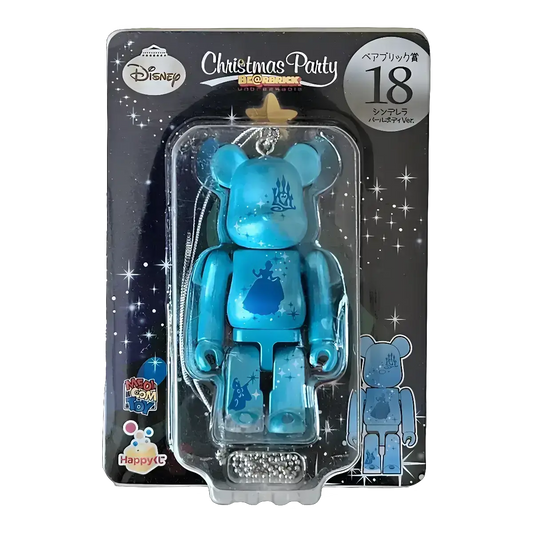 Bearbrick Happy Kuji 'Disney Christmas Party' (2012) - 18 Cinderella Pearl Body Version 100% in der Verpackung