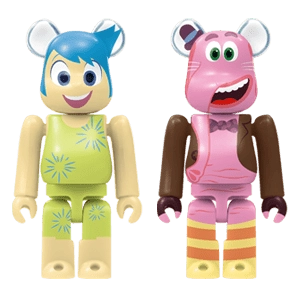 Bearbrick Happy Kuji 'Disney Pixar' (2018) - 24 Joy & Bing Bong [Inside Out] 100% Herstellerbild