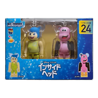Bearbrick Happy Kuji 'Disney Pixar' (2018) - 24 Joy & Bing Bong [Inside Out] 100% in der Verpackung