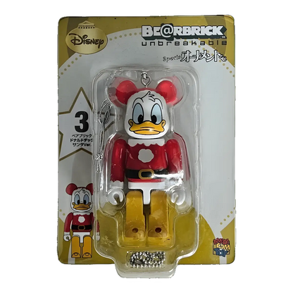 Bearbrick Happy Kuji 'Disney Special Ornament' (2011) - 3 Donald Duck Santa Version 100% in der Verpackung