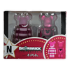 Bearbrick Happy Kuji 'Disney Special Ornament' (2011) - N Cheshire Cat Clear Body Version & Pink Metallic 100% in der Verpackung