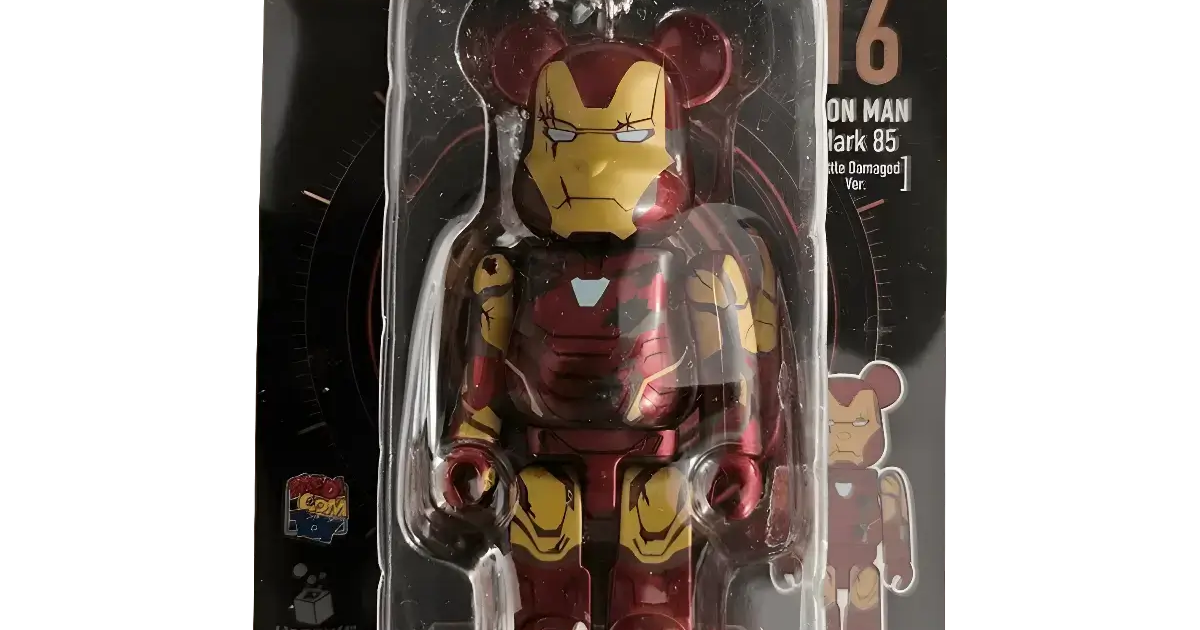 BE@RBRICK Iron Man Mark 85 - Battle Damaged Ver. 100%