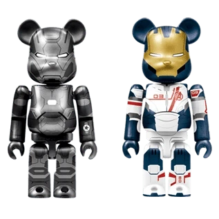BE@RBRICK Iron Man War Machine Mark 2 & Iron Legion 100% BE@RBRICK Iron Man War Machine Mark 2 & Iron Legion 100%