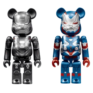 BE@RBRICK Iron Man: War Machine & Iron Patriot 100% Ver. BE@RBRICK Iron Man: War Machine & Iron Patriot 100% Ver.