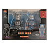 Bearbrick Happy Kuji 'Iron Man' (2023) - D War Machine Mark 6 & Iron Patriot Endgame Version 100% in der Verpackung