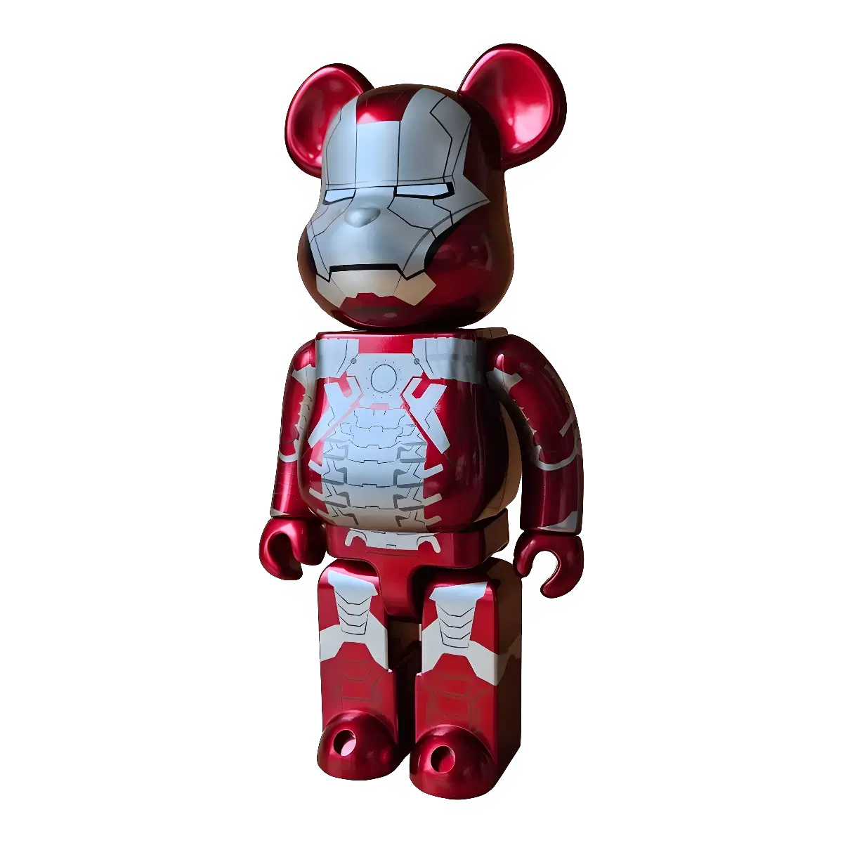 Bearbrick Happy Kuji 'Iron Man' (2023) - L@ST Iron Man Mark 5 400% schräg