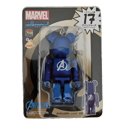 Bearbrick Happy Kuji 'MARVEL' (2012) - 17 Avengers Logo Version 100% in der Verpackung