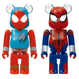 BE@RBRICK Spider-Man Scarlet Spider & Spider-Girl 100% BE@RBRICK Spider-Man Scarlet Spider & Spider-Girl 100%