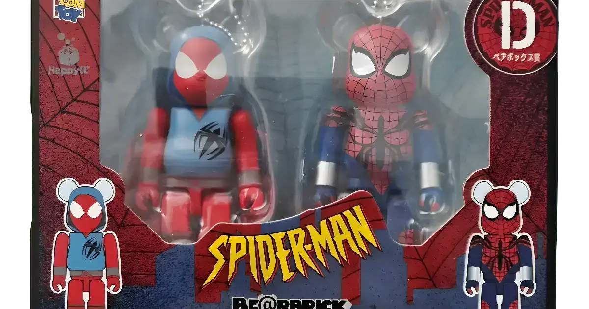 BE@RBRICK Spider-Man Scarlet Spider & Spider-Girl 100%