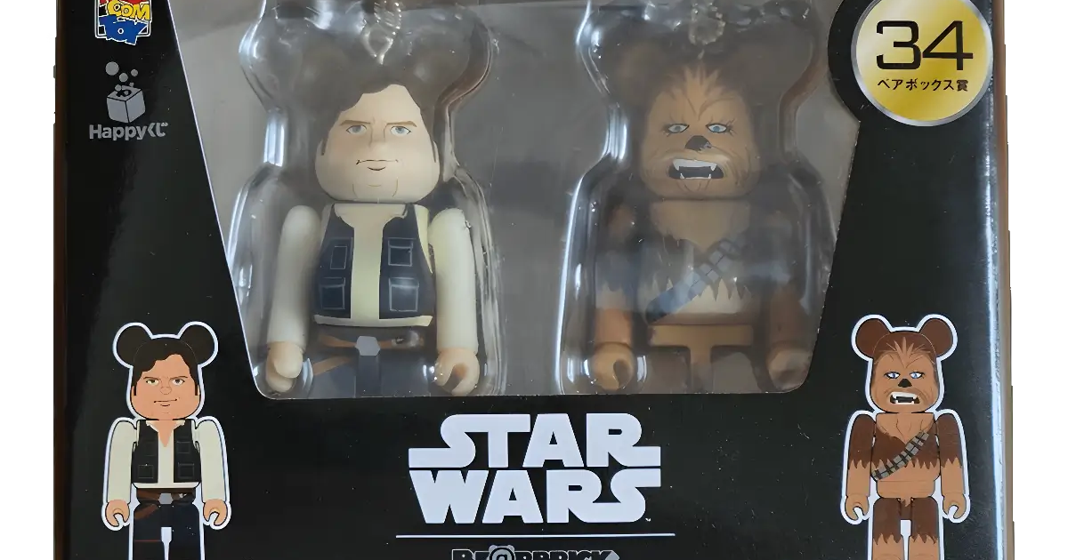 BE@RBRICK Star Wars Han Solo & Chewbacca 100%
