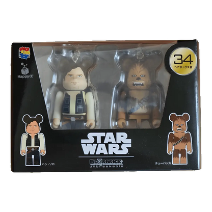 BE@RBRICK Star Wars Han Solo & Chewbacca 100% BE@RBRICK Star Wars Han Solo & Chewbacca 100%