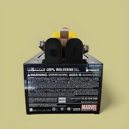 Bearbrick Happy Kuji 'X-Men' (2022) - SP Wolverine Brown Version 400% Echtheitsmerkmale