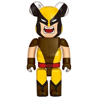 Bearbrick Happy Kuji 'X-Men' (2022) - SP Wolverine Brown Version 400% Herstellerbild