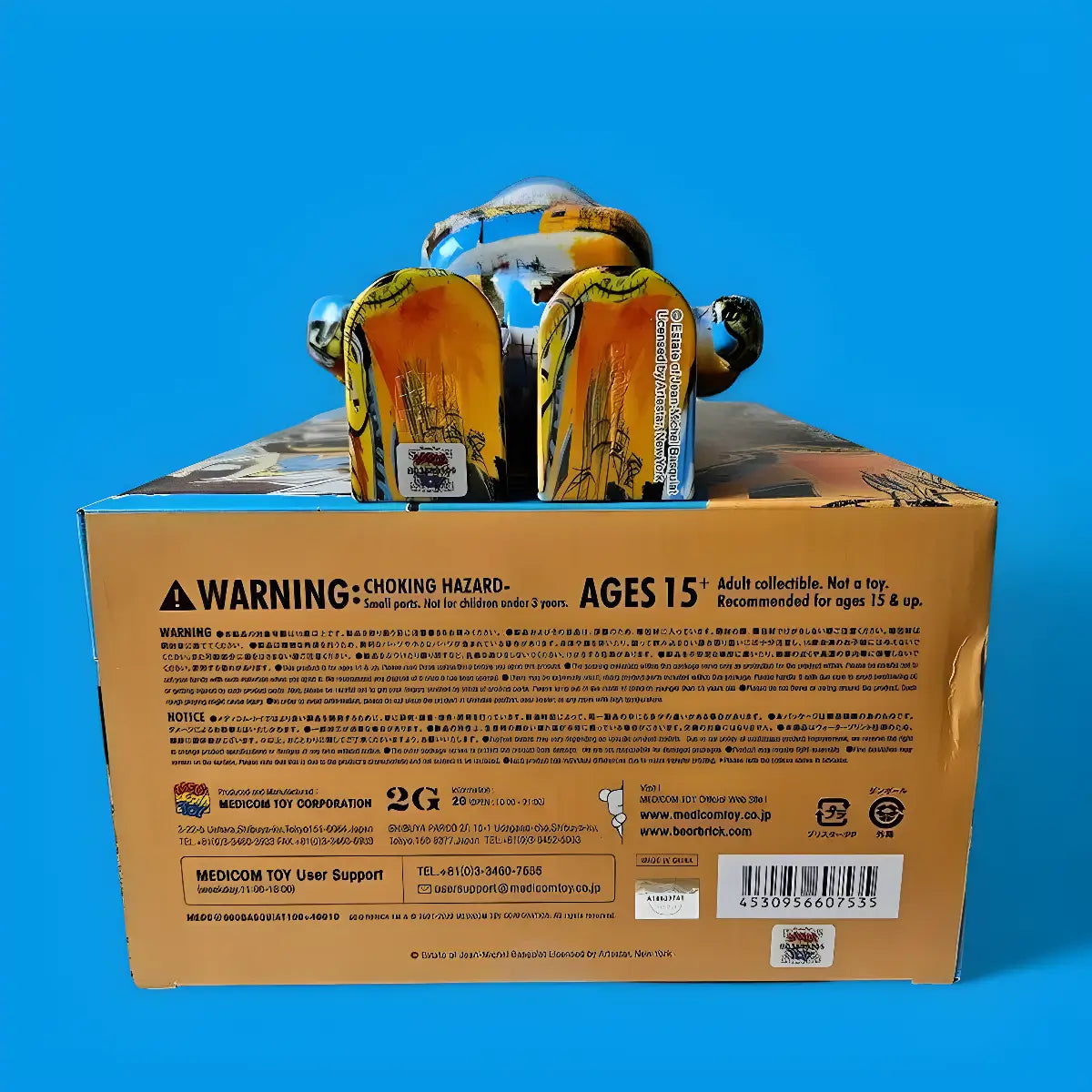 Bearbrick Jean-Michel Basquiat #10 100%+400% Echtheitmerkmale