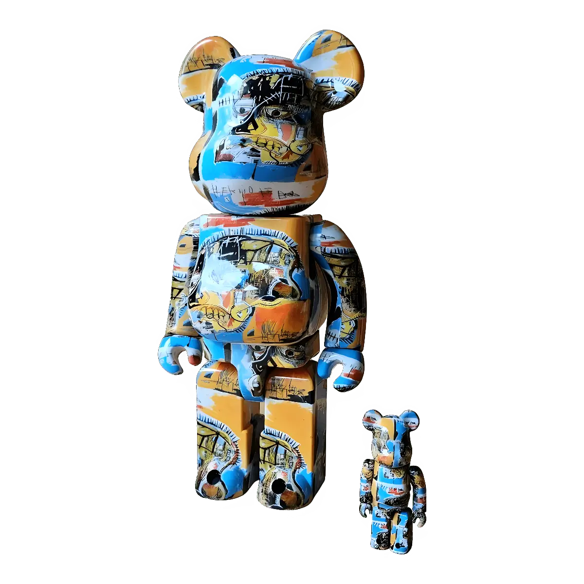 Bearbrick Jean-Michel Basquiat #10 100%+400% schräg