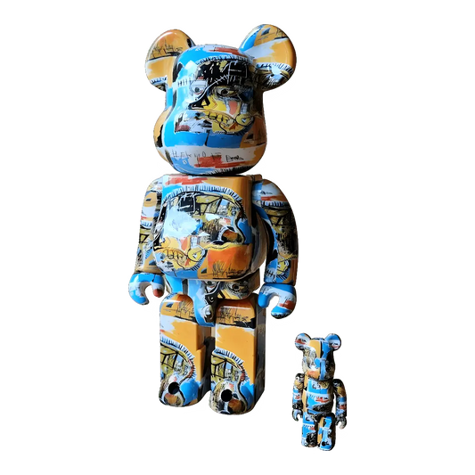 Bearbrick Jean-Michel Basquiat #10 100%+400% schräg