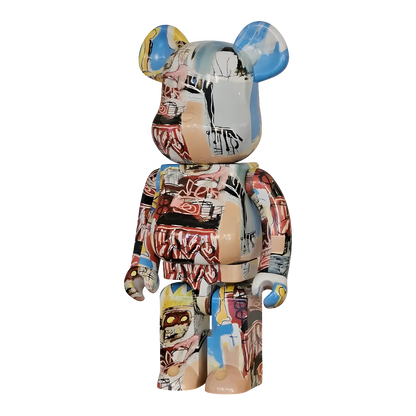 Bearbrick Jean-Michel Basquiat #6 1000% schräg